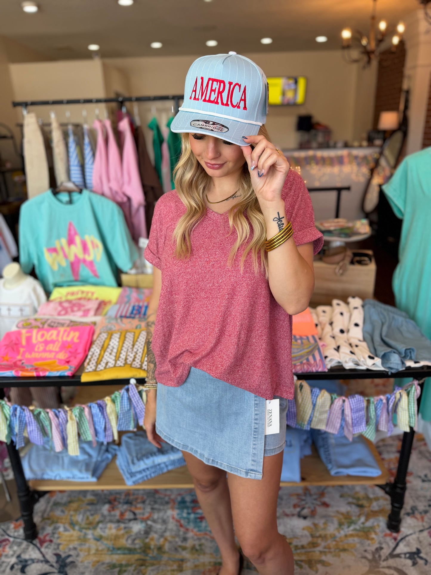 Denim Skort