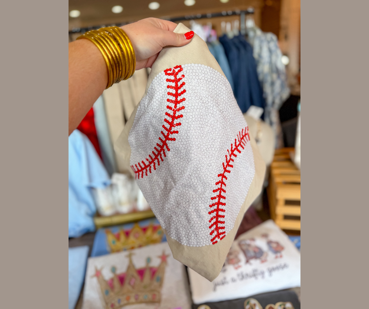 Sequin Baseball Tee
