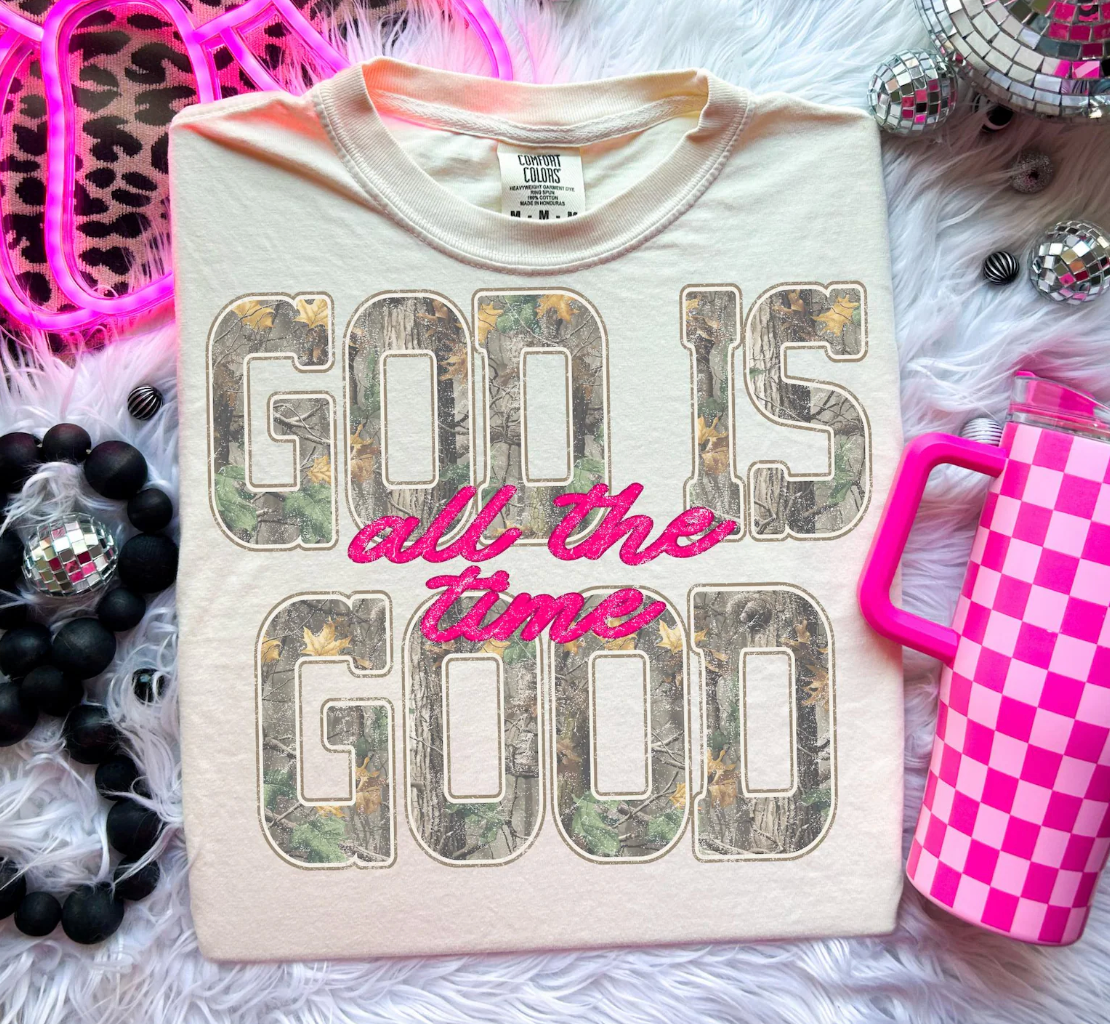 God is Good Camo Tee