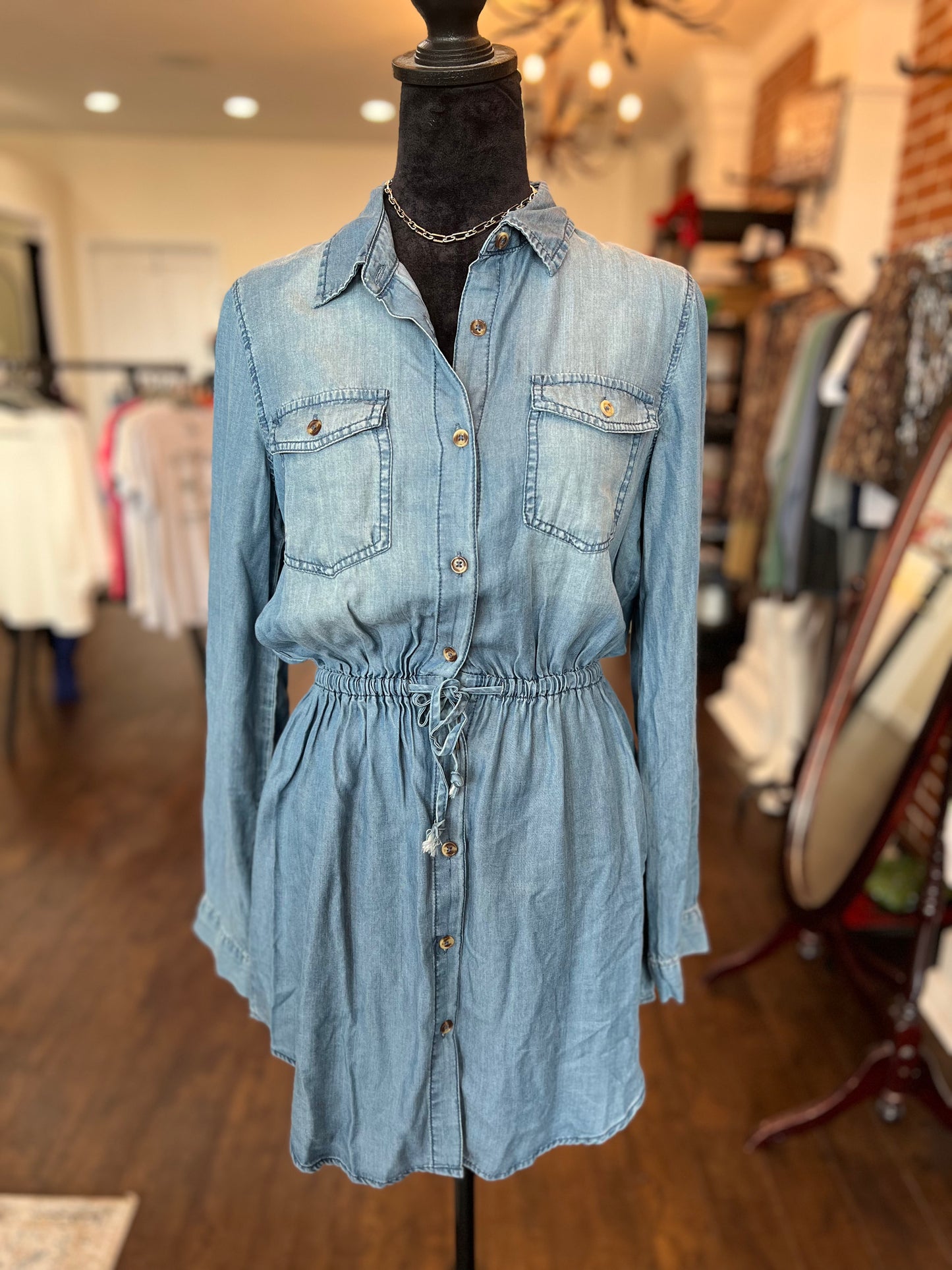Jean Long Sleeve Dress