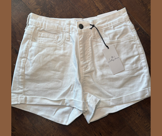 Jelly White Jean Shorts