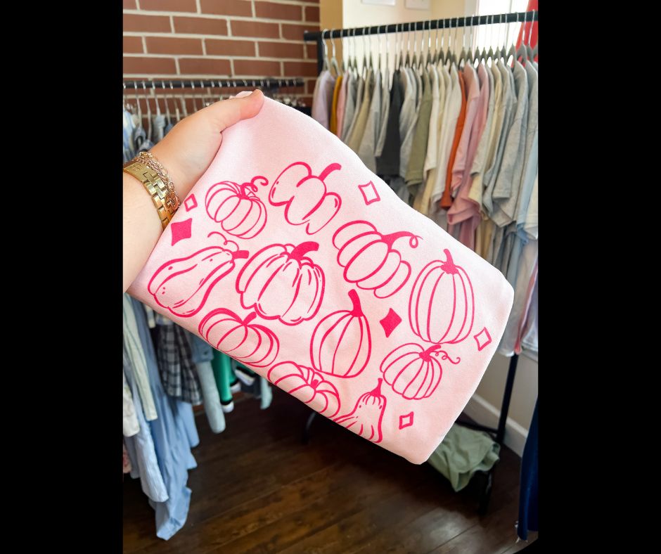 Pink Pumpkin Sweatshirt