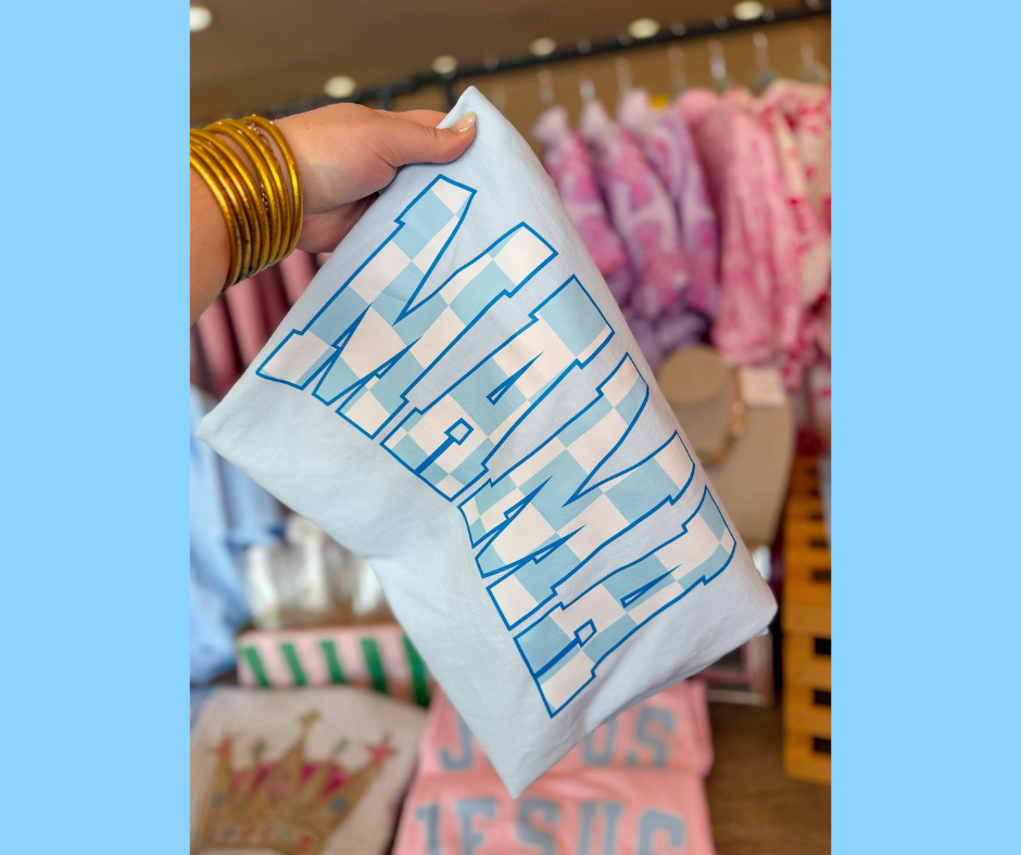 Checkered Mama Tee
