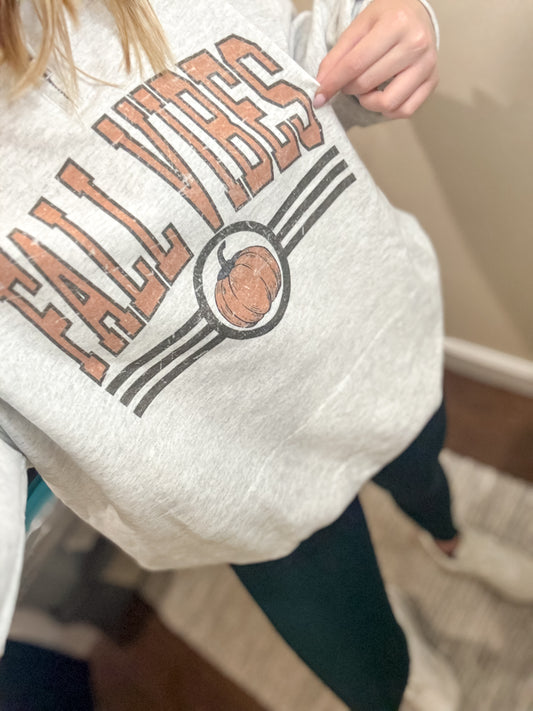 Fall Vibes Quarter Zip Pullover