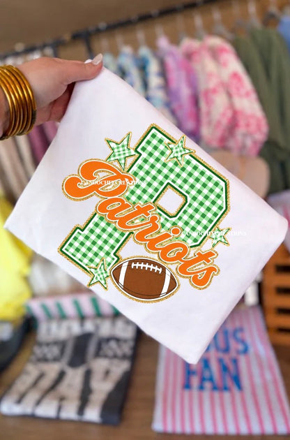 Gingham School Spirit Short Sleeve Tees