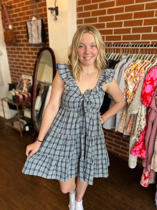 Plaid Bow Dress