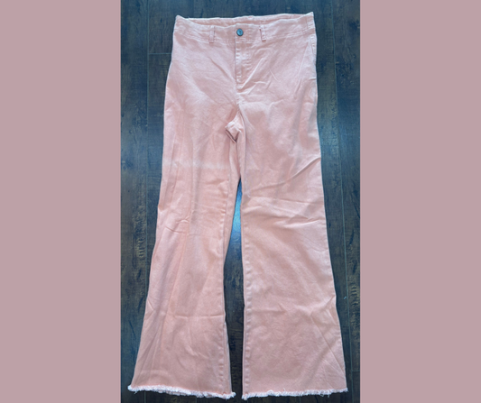 Peach Flare Jeans