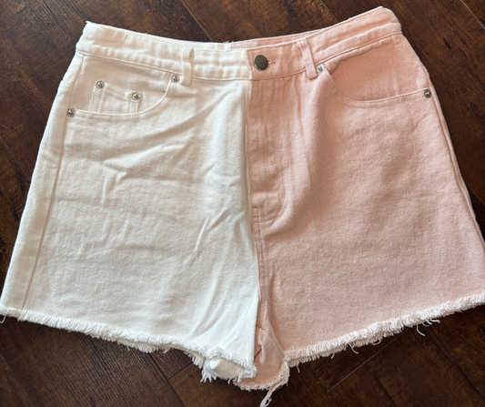 White and Pink Shorts