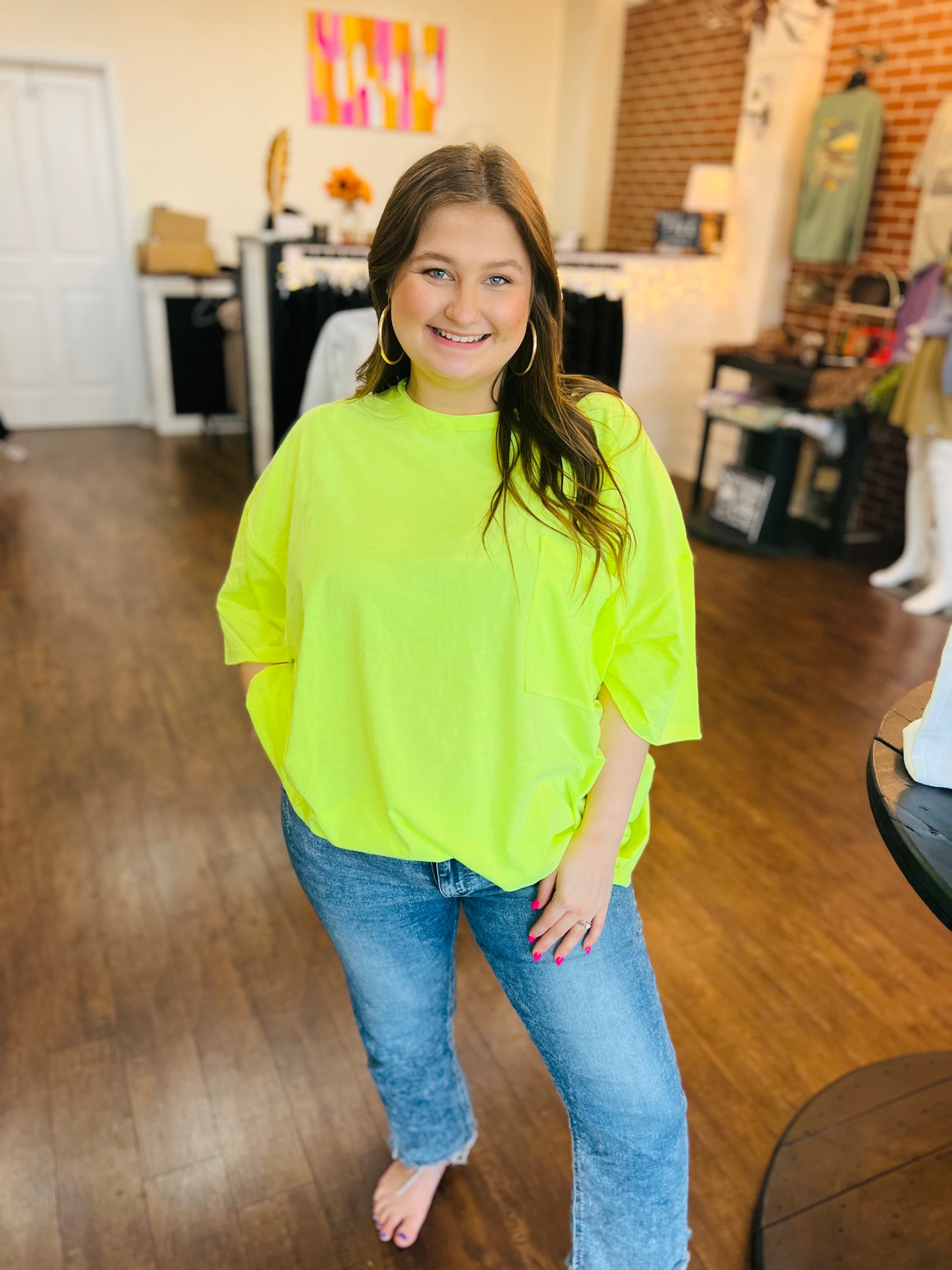 Neon Plus Size Top