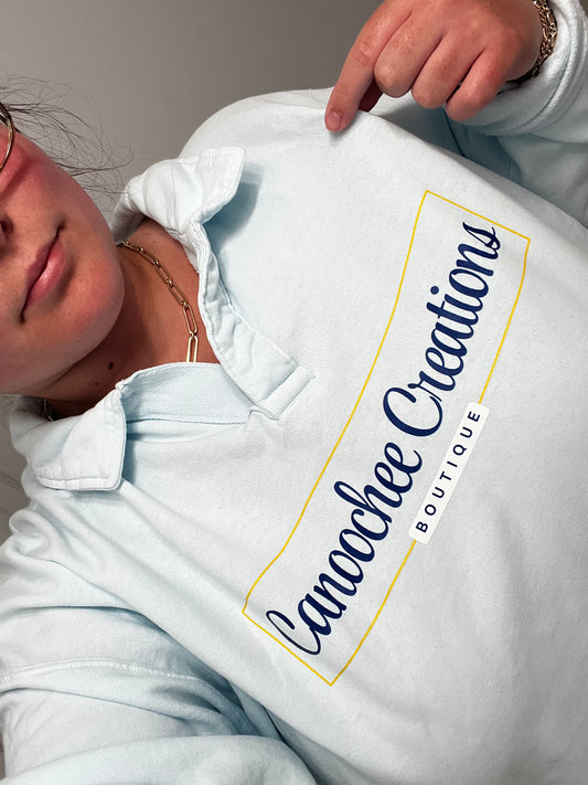 Canoochee Creations Boutique Vintage Collar Pullover