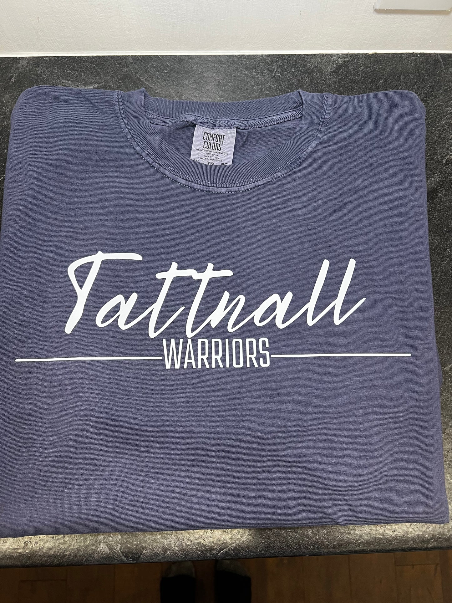 Tattnall Warriors Navy Comfort Colors Tee