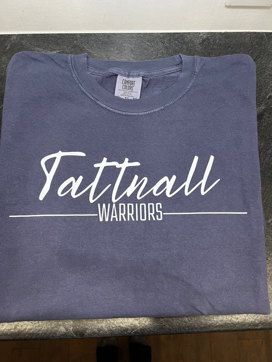 Tattnall Warriors Navy Comfort Colors Tee