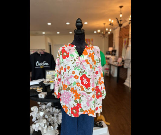 Floral Long Sleeve Top