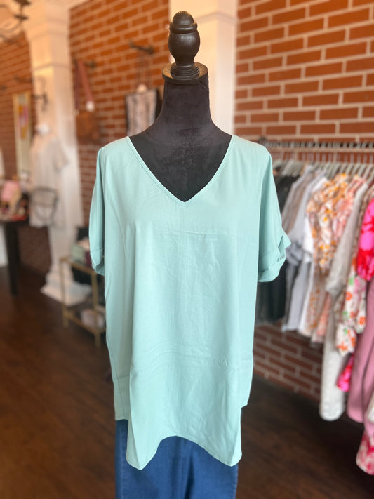 Plus Size Teal Zenana Top