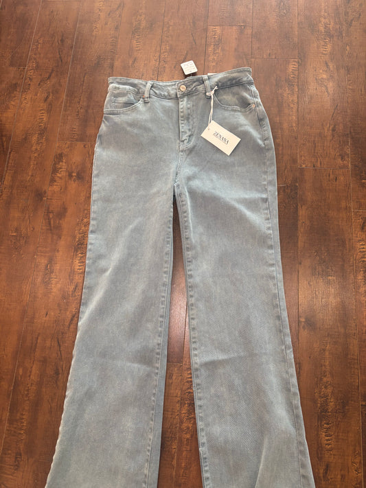 Teal Zenana Wide Leg Jeans