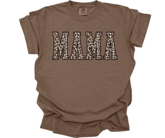 Brown Cheetah Comfort Colors Tee