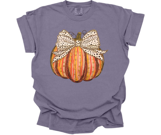 Violet Pumpkin Comfort Colors Tee