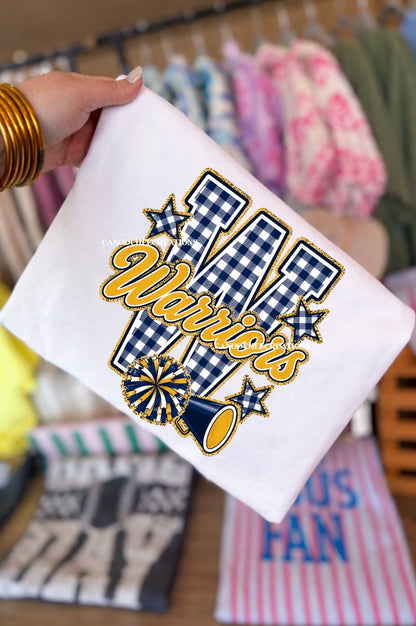 Cheer Gingham School Spirit Tees