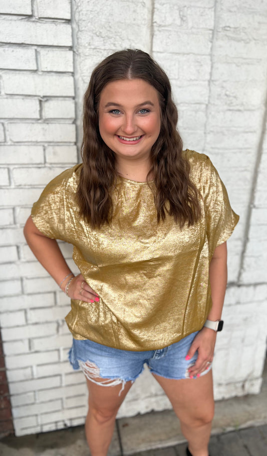 Gold Shimmer Top