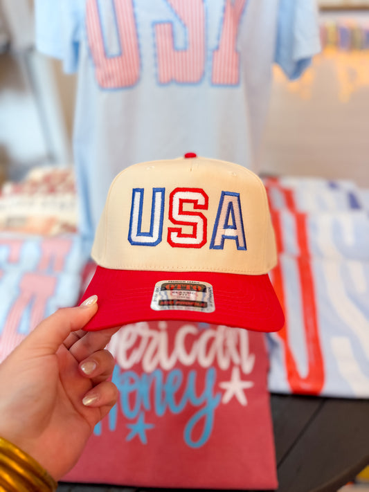USA Embroidered Trucker Hat