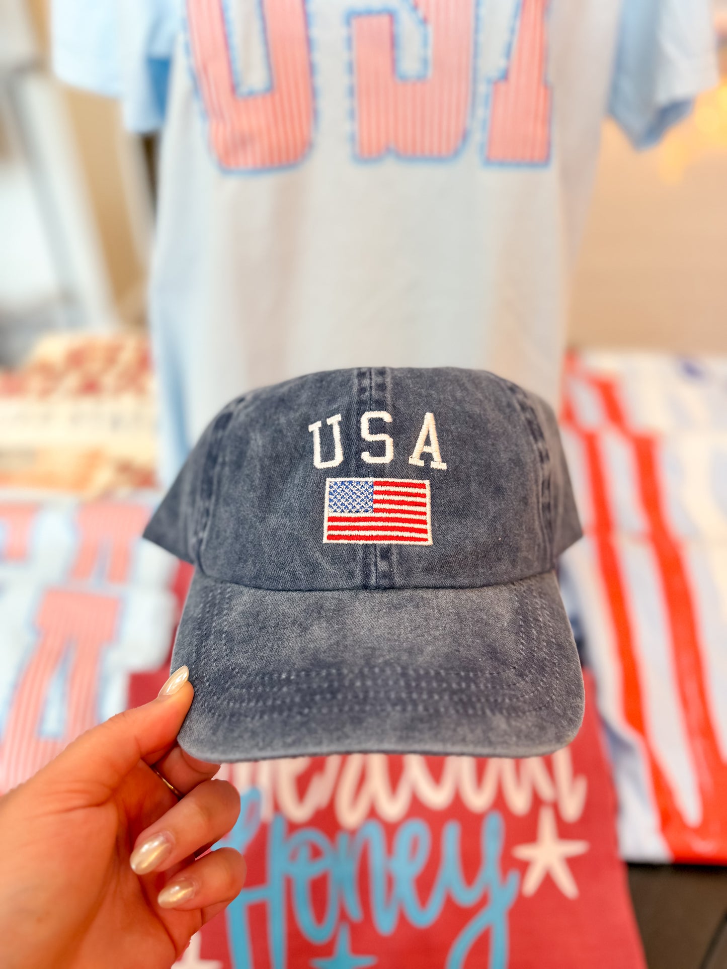 USA Denim Cap